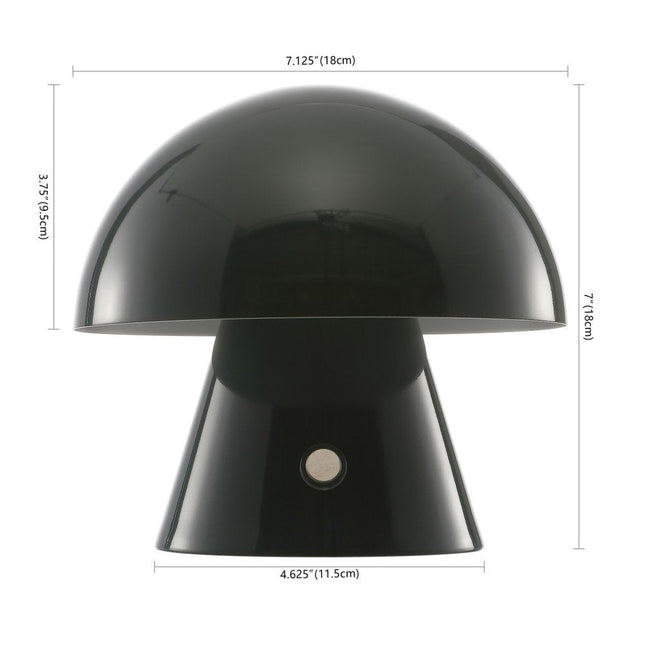 7" Clear Novelty USB Table Lamp With Globe Shade HomeRoots