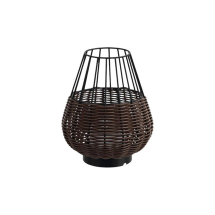 Set of Two 10" Black Round USB Table Lamps LED With Globe Shades HomeRoots