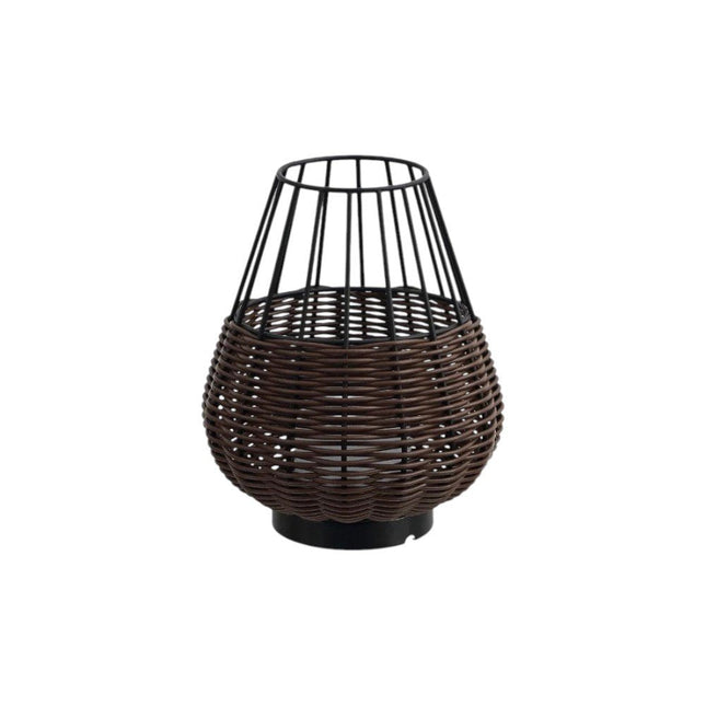 Set of Two 10" Black Round USB Table Lamps LED With Globe Shades HomeRoots