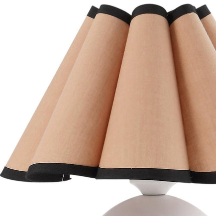 Set of Two 11" Clear Novelty Table Lamps With Empire Shades HomeRoots