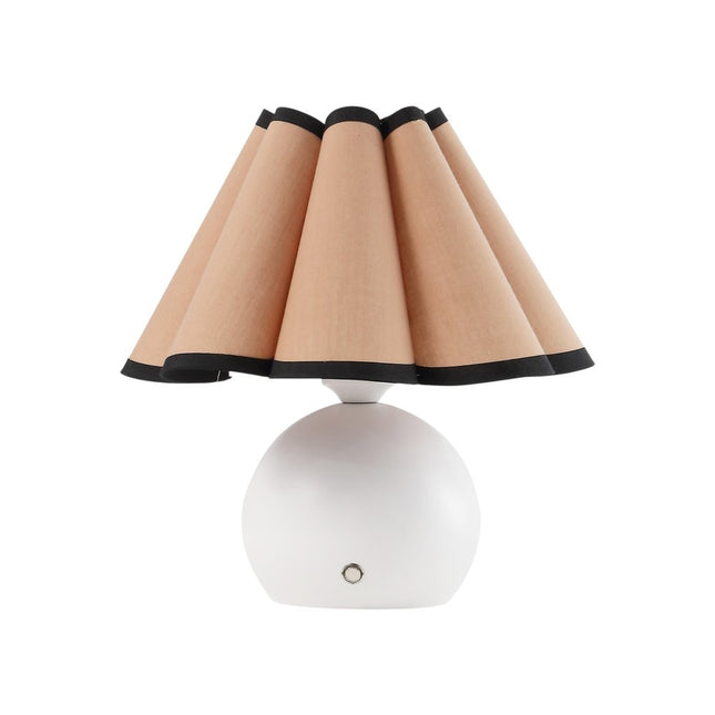 Set of Two 11" Clear Novelty Table Lamps With Empire Shades HomeRoots