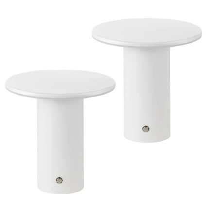 Set of Two 8" Clear USB Table Lamps LED HomeRoots