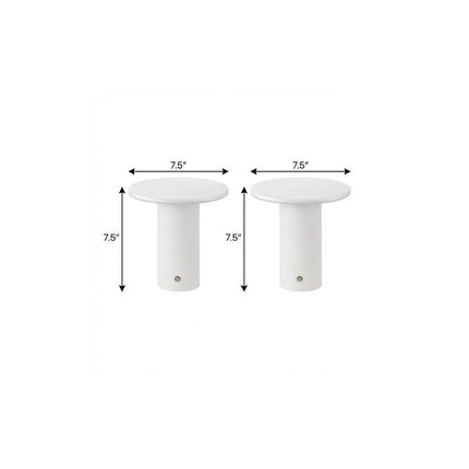 Set of Two 8" Clear USB Table Lamps HomeRoots