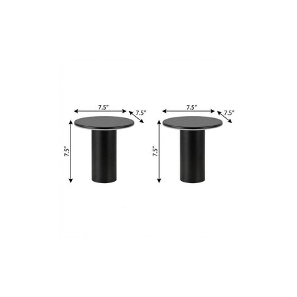 Set of Two 8" Clear USB Table Lamps LED HomeRoots