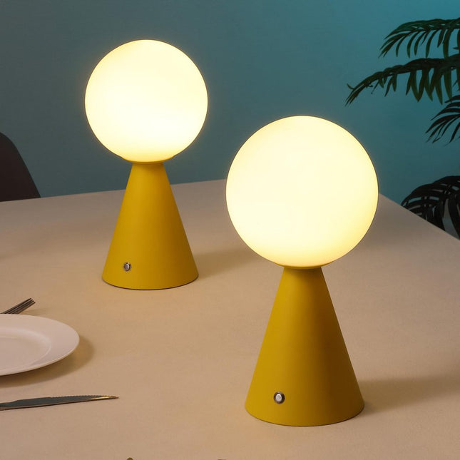 Set of Two 12" Clear Lighthouse USB Table Lamps HomeRoots