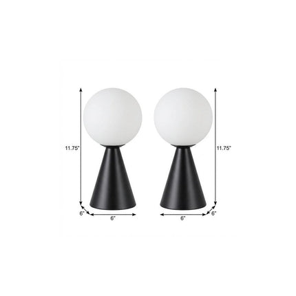 Set of Two 12" Clear Lighthouse USB Table Lamps LED HomeRoots