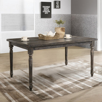 ACME 71880 Claudia II Dining Table, Weathered Gray ACME Furniture