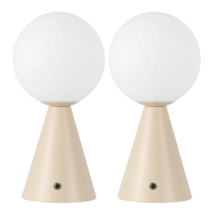 Set of Two 12" Clear Lighthouse USB Table Lamps HomeRoots