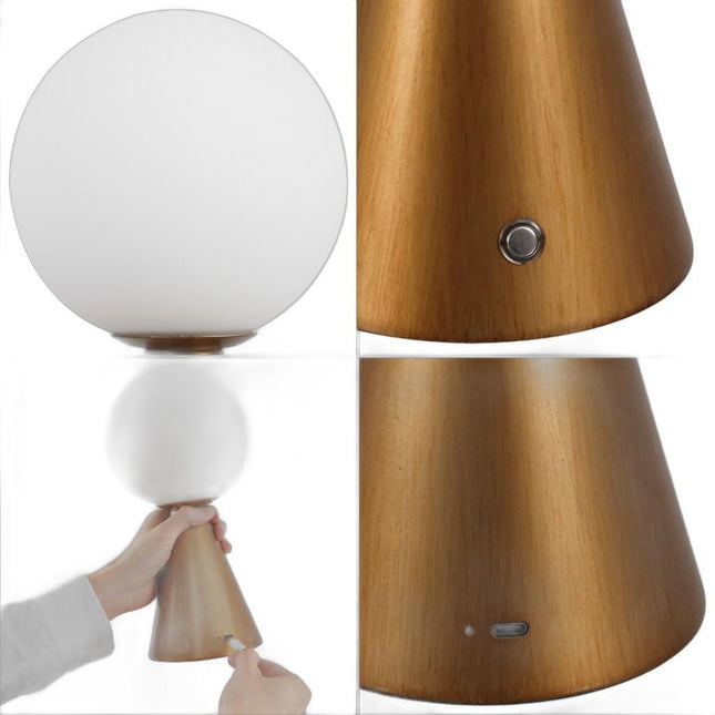 Set of Two 12" Clear Lighthouse USB Table Lamps LED HomeRoots
