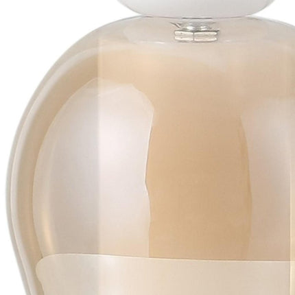 11" Copper Globe USB Table Lamp With Shade HomeRoots