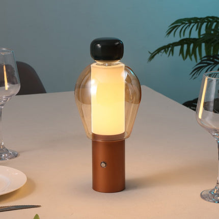 11" Copper USB Table Lamp LED HomeRoots