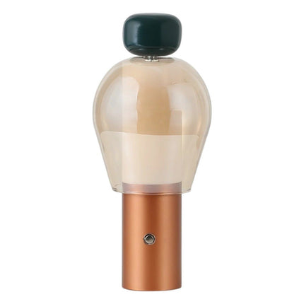 11" Copper USB Table Lamp LED HomeRoots