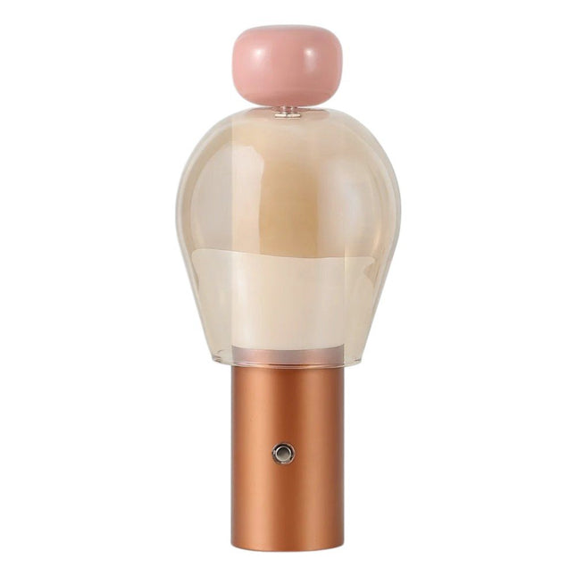 11" Copper USB Table Lamp LED HomeRoots