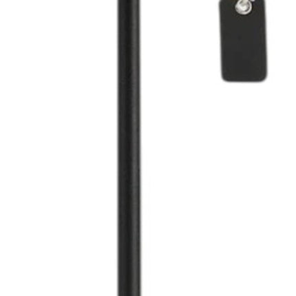 Set of Two 13" Black Novelty USB Table Lamps LED With Globe Shades HomeRoots