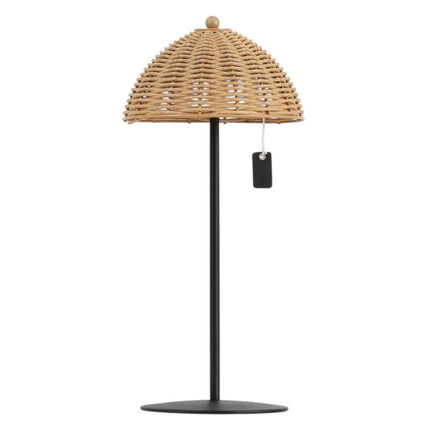 Set of Two 13" Black Novelty USB Table Lamps With Globe Shades