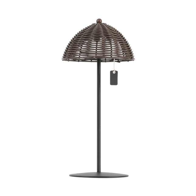Set of Two 13" Black Novelty USB Table Lamps With Globe Shades HomeRoots