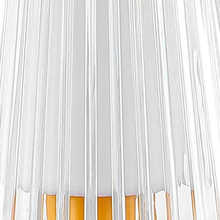 13" Orange USB Table Lamp With Empire Shade HomeRoots