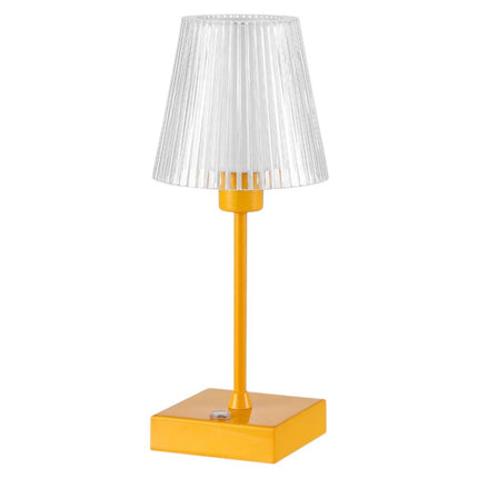 13" Orange USB Table Lamp With Empire Shade HomeRoots