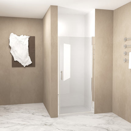72" X 24" Aluminum and Tempered Glass Shower Door HomeRoots