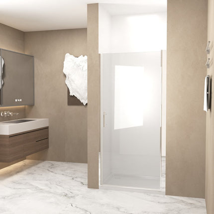 72" X 24" Aluminum and Tempered Glass Shower Door HomeRoots