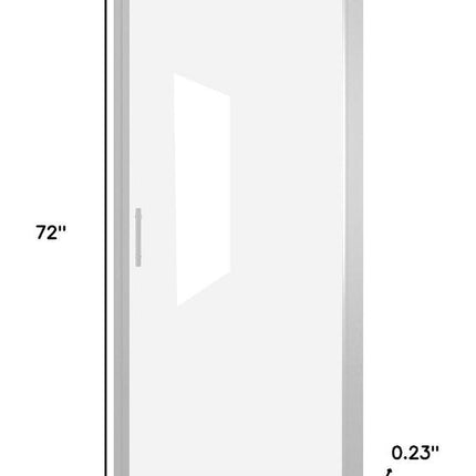 72" X 32" Aluminum and Tempered Glass Shower Door HomeRoots