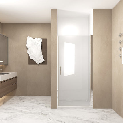 72" X 36" Aluminum and Tempered Glass Shower Door HomeRoots