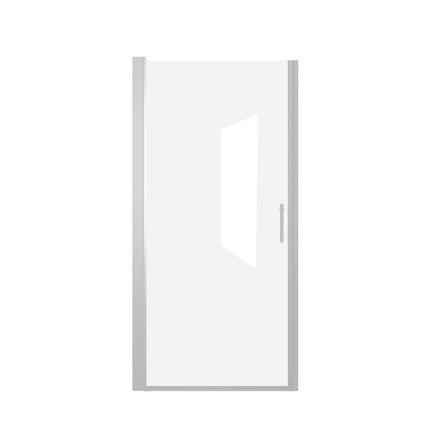 72" X 36" Aluminum and Tempered Glass Shower Door HomeRoots