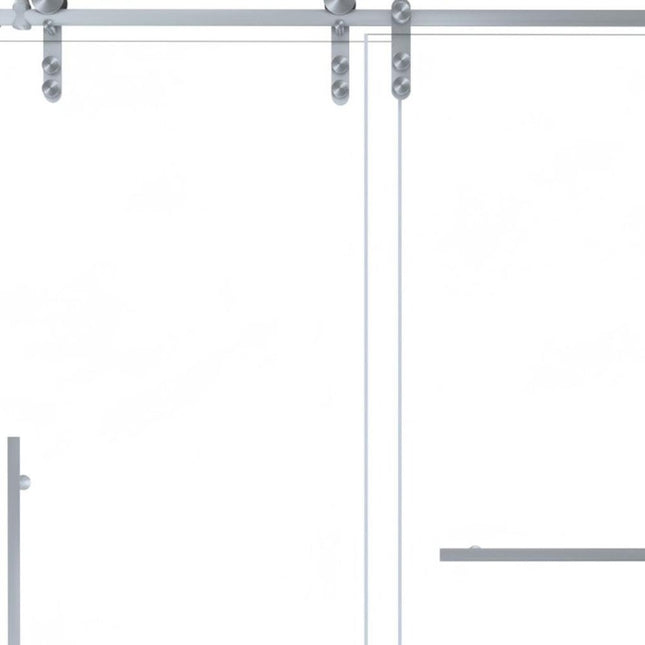Set Of Two Tempered Glass Shower Doors