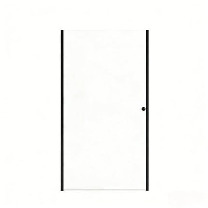 Set Of Two Aluminum and Tempered Glass Shower Doors HomeRoots