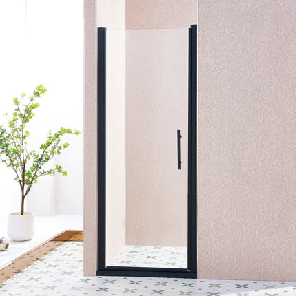 75" X 30" Aluminum and Tempered Glass Shower Door HomeRoots