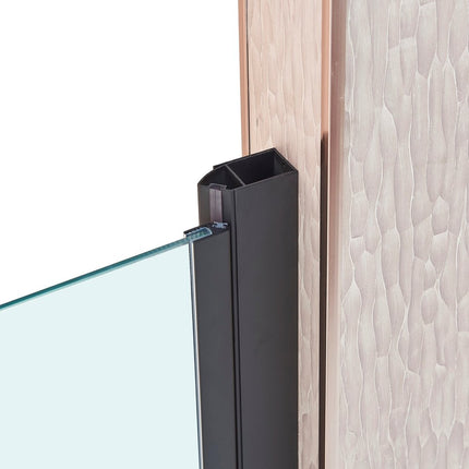 75" X 30" Aluminum and Tempered Glass Shower Door HomeRoots