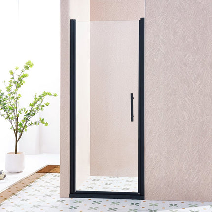 75" X 32" Aluminum and Tempered Glass Shower Door HomeRoots