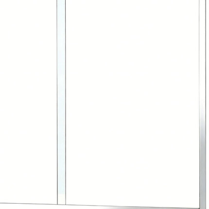 Set Of Two Aluminum and Tempered Glass Shower Doors HomeRoots
