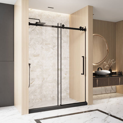 Set Of Two Tempered Glass Shower Doors HomeRoots