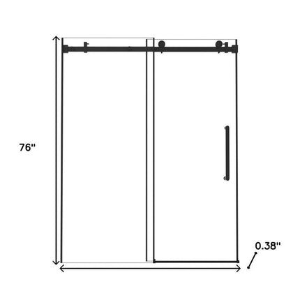 Set Of Two Tempered Glass Shower Doors HomeRoots