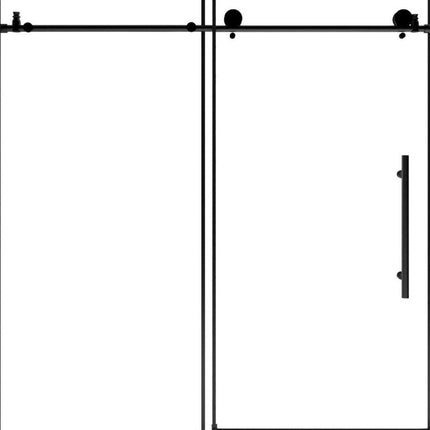 Set Of Two Tempered Glass Shower Doors HomeRoots