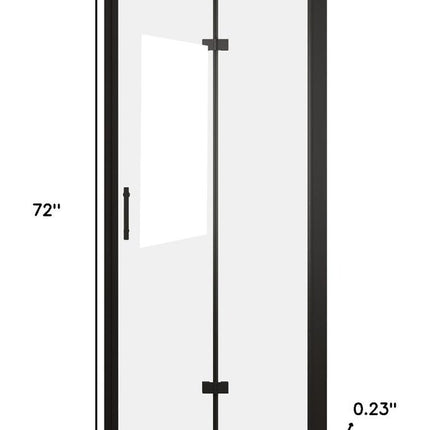 Set Of Two Aluminum and Tempered Glass Shower Doors HomeRoots