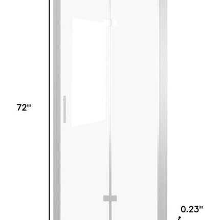 Set Of Two Aluminum and Tempered Glass Shower Doors HomeRoots