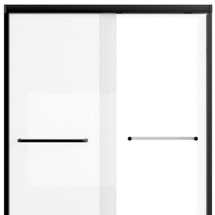 Set Of Two Aluminum and Tempered Glass Shower Doors HomeRoots