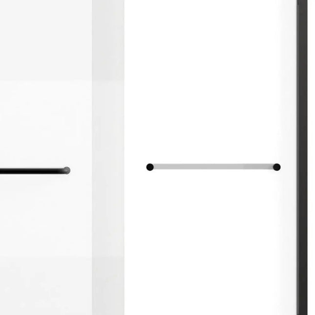 Set Of Two Aluminum and Tempered Glass Shower Doors HomeRoots