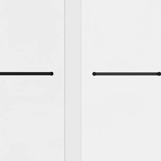 Set Of Two Aluminum and Tempered Glass Shower Doors HomeRoots