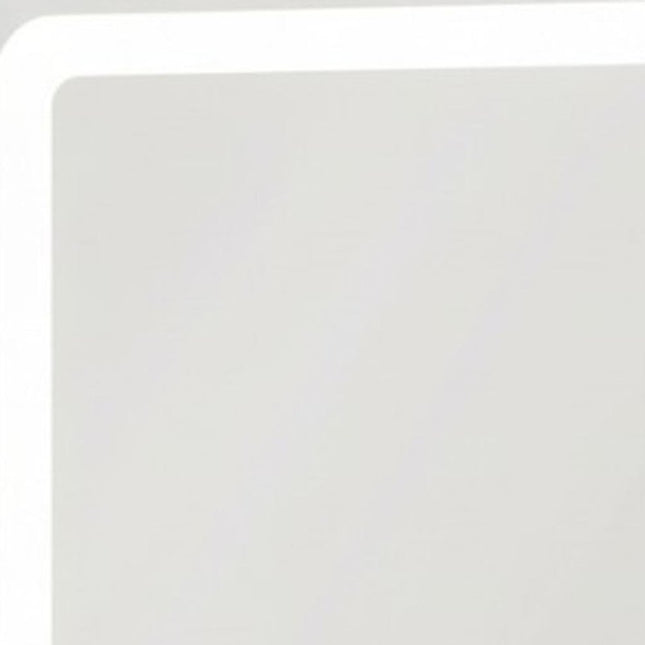 18" Lighted Freestanding Frameless Makeup Shaving Tabletop Mirror With USB
