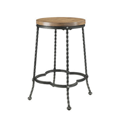 ACME 71890 Qamar 5 Piece Pack Counter Height Set, Walnut & Antique Black ACME Furniture