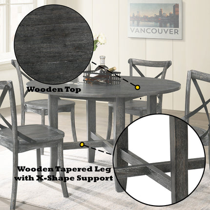 ACME 71895 Kendric Dining Table, Rustic Gray