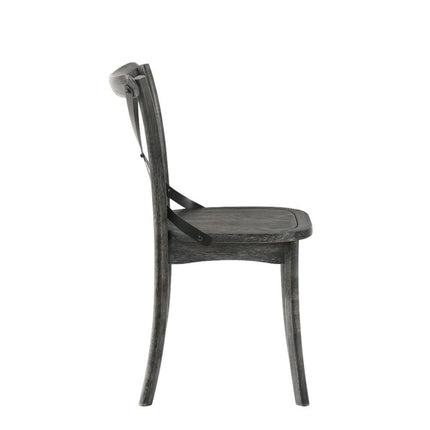 ACME 71897 Kendric Side Chair (Set-2), Rustic Gray