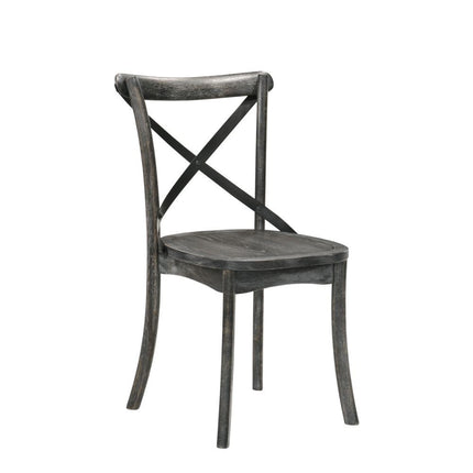 ACME 71897 Kendric Side Chair (Set-2), Rustic Gray