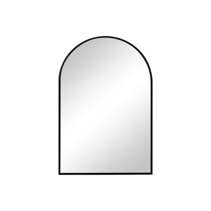 35" Black Metal Arch Framed Accent Mirror HomeRoots