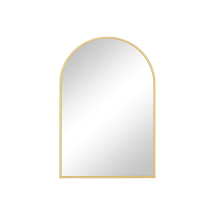 35" Gold Metal Arch Framed Accent Mirror HomeRoots