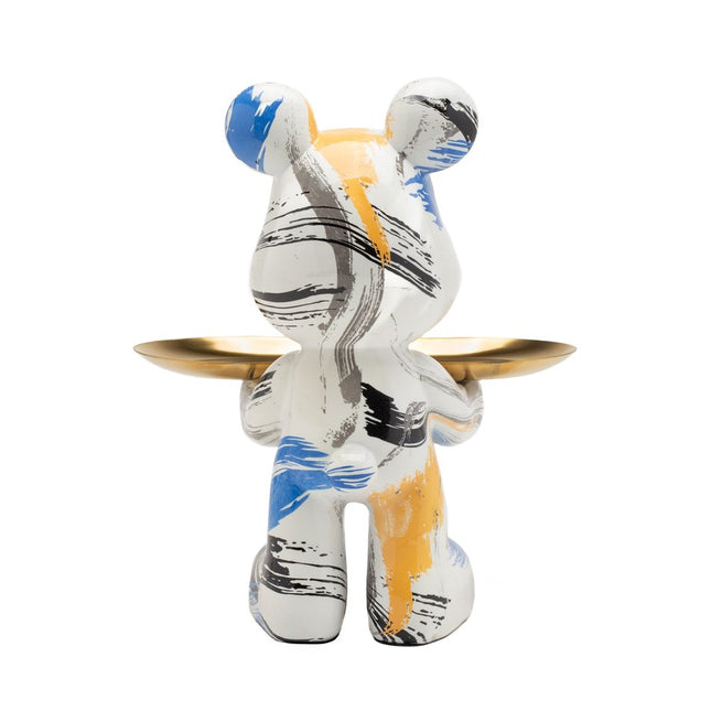 8" White And Blue Resin Statue HomeRoots