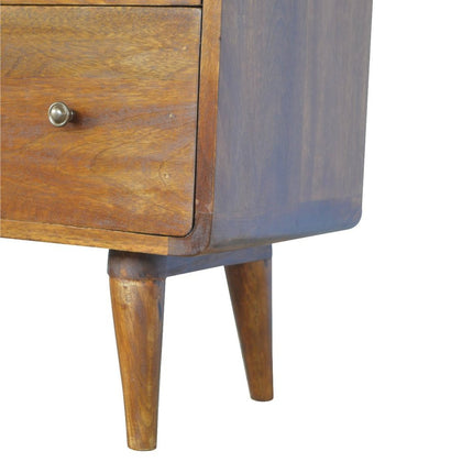 28" Brown Solid Wood Three Drawer Sideboard HomeRoots